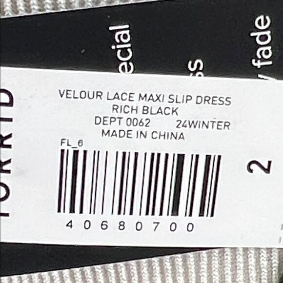 torrid Velour Lace Maxi Lingerie Slip NWT Size 2 - Picture 8 of 10